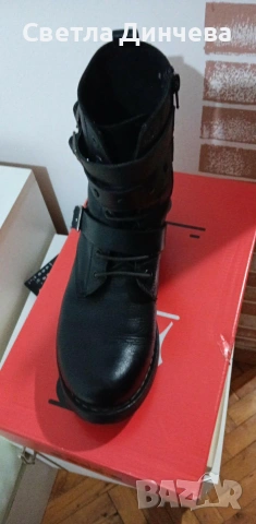 боти естествена кожа, снимка 2 - Дамски боти - 53194608