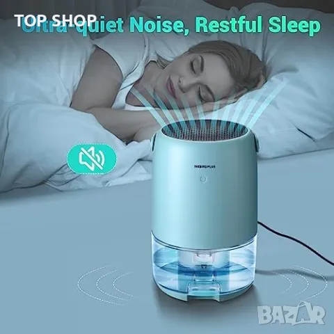 Нов INKBIRD Портативен Обезвлажнител 1100мл - 7 LED Цвята Тих Режим, снимка 8 - Други стоки за дома - 49945127