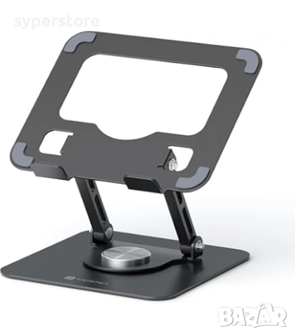 Стойка за таблет за бюро Digital One SP01129 n02, метална, черна, универсална 7-14", въртяща се, tab, снимка 7 - Селфи стикове, аксесоари - 52011157