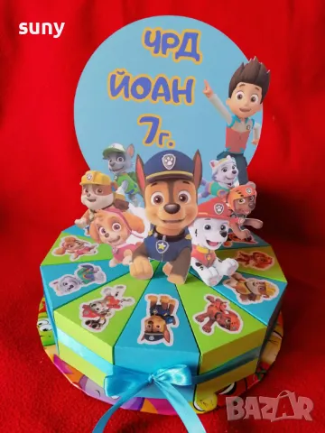 Картонена торта Пес патрул, снимка 3 - Други - 49668273