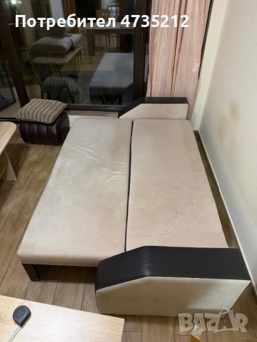 3-местен разтегателен диван, снимка 4 - Дивани и мека мебел - 53446943