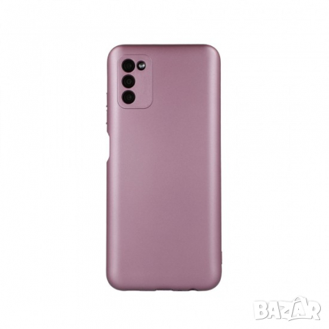 Силиконов калъф гръб кейс Silicone Metallic Cover - iPhone 11 (6.1), Розов, снимка 2 - Калъфи, кейсове - 36480681