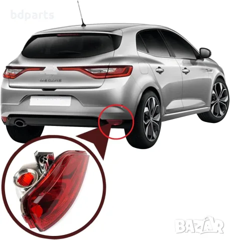 Заден десен халоген за мъгла, Renault, Megane IV 4 Хечбек, Без фасунга, снимка 5 - Части - 56141542
