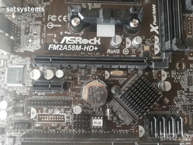 Дънна платка ASRock FM2A58M-HD+ Socket FM2+ CPU+FAN+RAM, снимка 8 - Дънни платки - 48042866