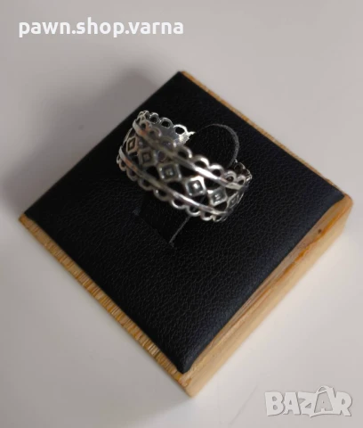 Ново сребърно пръстенче – 925 проба, снимка 3 - Пръстени - 51132686