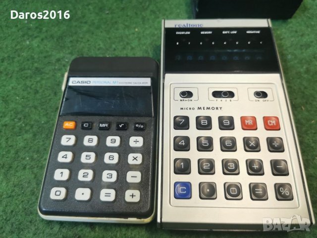 Два броя калкулатори Casio и Realtone , снимка 10 - Антикварни и старинни предмети - 39326789