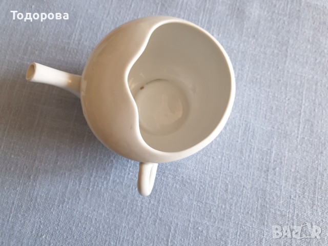 Стара чехска порцеланова сосиера,каничка, снимка 4 - Чаши - 36171099