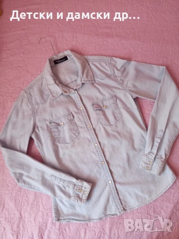 Дънкова риза размер С ново 