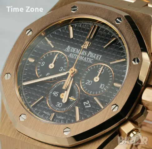 Audemars Piguet Royal Oak Chronograph 41mm Rose Gold Black Dial Различни Варианти, снимка 6 - Мъжки - 48183833