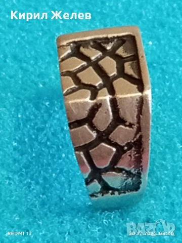 Винтидж Мъжки сребърен пръстен красива орнаментика ювелирна изработка 45706, снимка 4 - Пръстени - 52854353