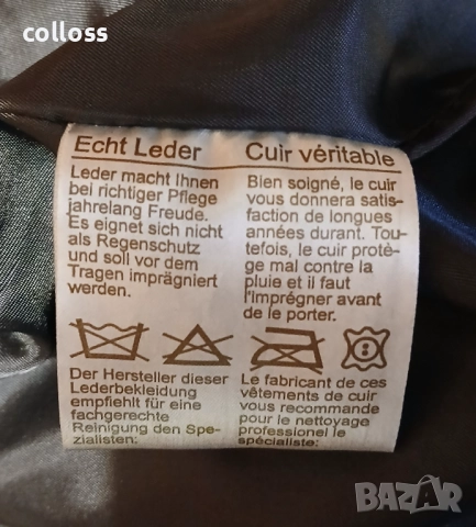 LEONARDO - яке естествена кожа S", снимка 6 - Якета - 52776644