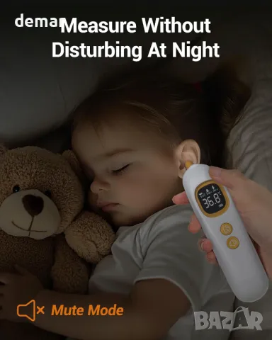 Високоточен термометър за ухо, бързо отчитане за 1 секунда, интелигентно разпределение по групи, снимка 5 - Други стоки за дома - 50412249