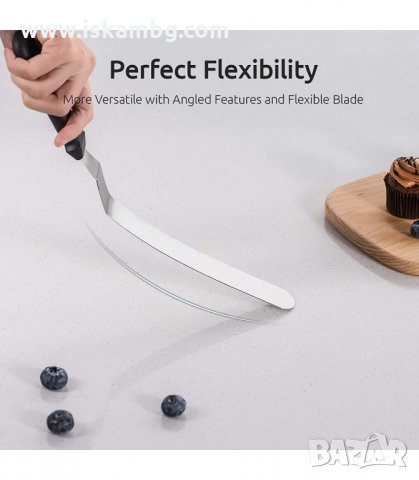 СЛАДКАРСКА ШПАТУЛА ЗА ЗАГЛАЖДАНЕ И РАЗМАЗВАНЕ - код 3140, снимка 3 - Прибори за хранене, готвене и сервиране - 33889466