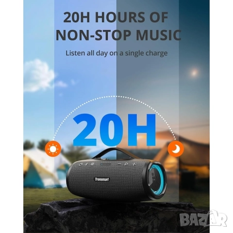 Безжичен високоговорител Tronsmart Mirtune S100 50W Bluetooth 5.3 IPX7, снимка 5 - Bluetooth тонколони - 52135898