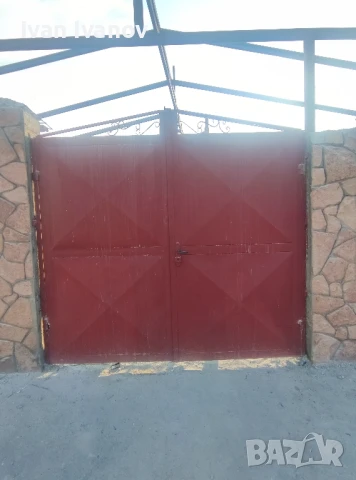 масивна метална врата с декоративни орнаменти и горна конструкция, снимка 4 - Други - 51277326