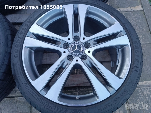 Джанти спорт пакет 19ки 5х112 Mercedes + летни гуми GoodYear, снимка 6 - Гуми и джанти - 52863394
