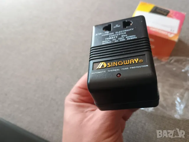 Singway® SW-70 transformer 220 to 110V, снимка 5 - Ресийвъри, усилватели, смесителни пултове - 50138232