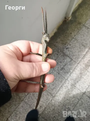 Красива бронзова антилопа, снимка 3 - Антикварни и старинни предмети - 50092888