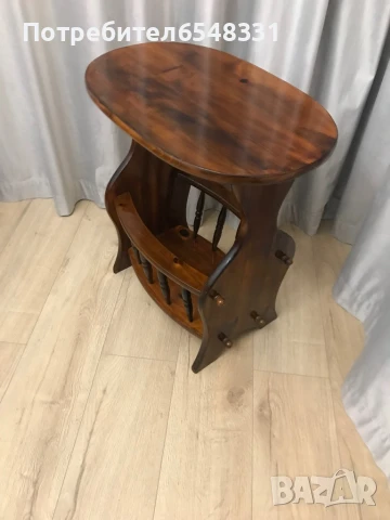 Маса от масивно дърво - махагон , снимка 3 - Антикварни и старинни предмети - 51291448