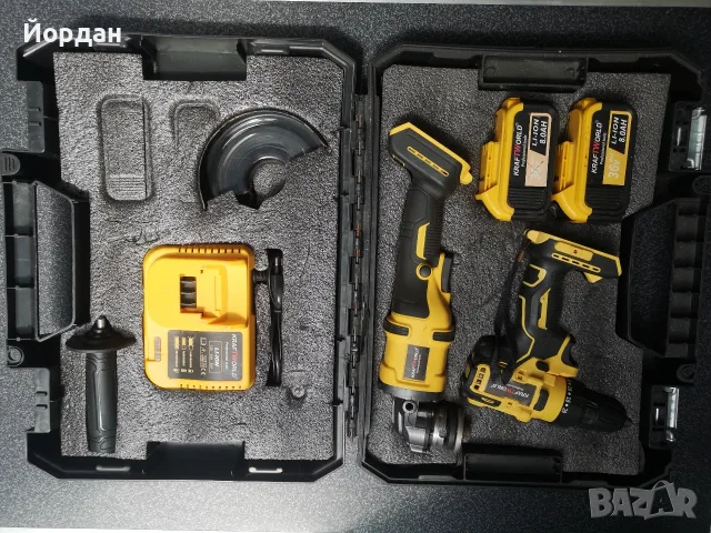 безчетков ъглошлайф и винтоверт копия на Dewalt