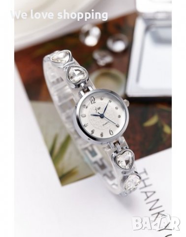 Дамски кварцов часовник с кристали, 2 модела (005), снимка 6 - Дамски - 40087936