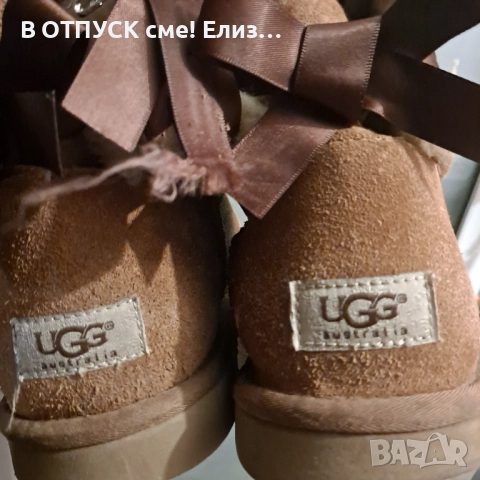 оригинални ботуши Ugg Bailey Bow II Boot Chestnut , снимка 2 - Дамски ботуши - 52706634