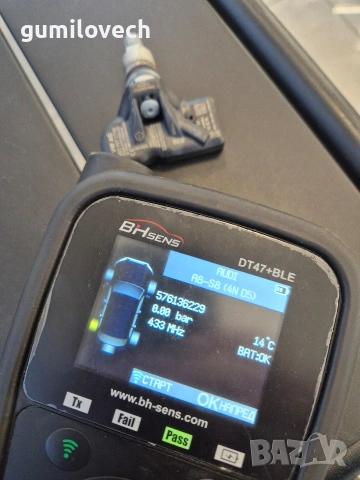 Оригинални Сензори за налягане на гумите Фолксваген-Ауди, снимка 7 - Аксесоари и консумативи - 53538447