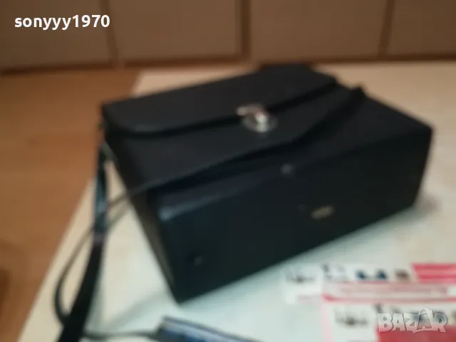 JAPAN-КОЖЕНА ЧАНТА ЗА БИНОКЪЛ 20Х17Х7СМ-MADE IN JAPAN ВНОС SWISS 1201251921, снимка 4 - Екипировка - 48654967