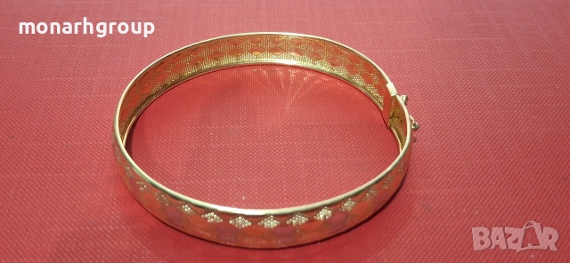 Златна гривна, снимка 3 - Гривни - 52656067