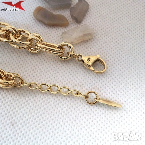 Гривна с 14К златно покритие 234834, снимка 3 - Гривни - 52942659