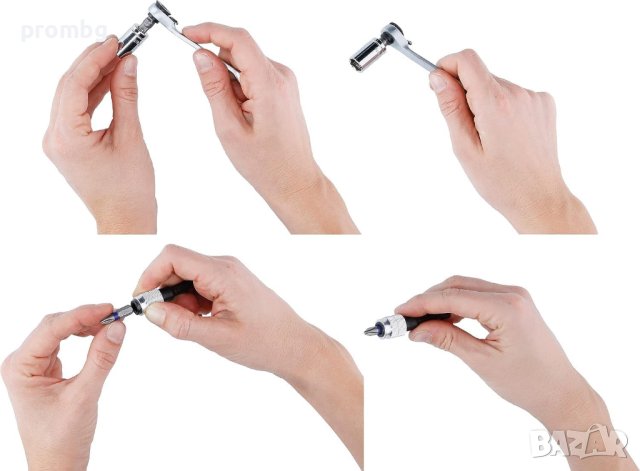 Bosch комплект 27 ч., битове, тресчотка 1/4 инча, накрайници, снимка 4 - Други инструменти - 42271145