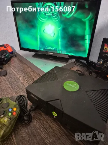 Xbox Classic Transperant Green Controller, снимка 3 - Xbox конзоли - 55905708