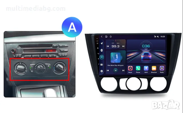 BMW 1 серия E87 E81 E82 E88 2004г-2011г Мултимедия Навигация Android, снимка 3 - Аксесоари и консумативи - 49845511