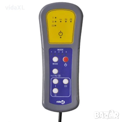 vidaXL Масажен стол, тъмнозелен, кадифе, снимка 9 - Маси - 56152636