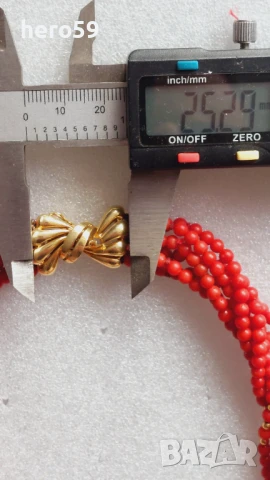 Златна стара огърлица-колие с натурални корали и златна закопчалка и златни топчета-90 бр.Злато 18к , снимка 10 - Колиета, медальони, синджири - 50662351