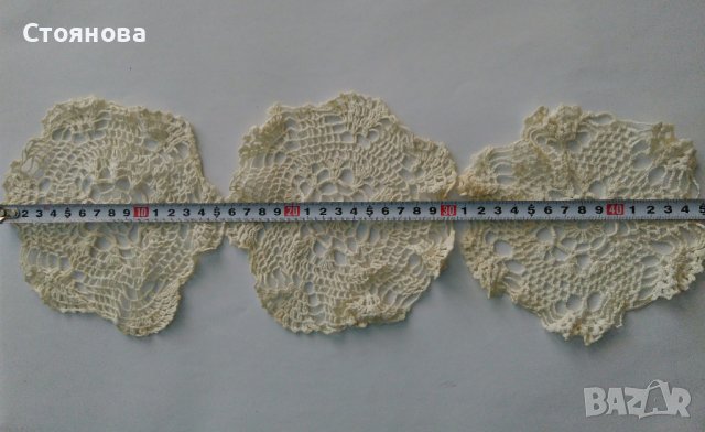 Ръчно плетени на една кука карета и салфетки, снимка 14 - Декорация за дома - 42079141