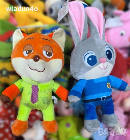 Героите от Зоотрополис-заекаДжуди Хопс лисица Ник Уайлд-7-10.50-18е, снимка 2 - Плюшени играчки - 49650793