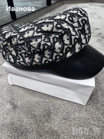 Дамска шапка тип каскет, снимка 5 - Шапки - 53416636