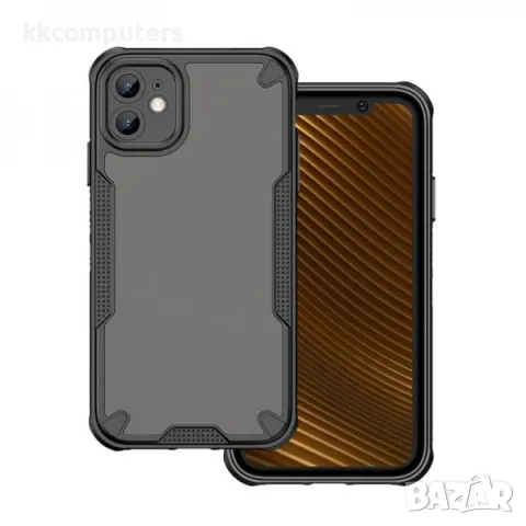 Калъф силикон Defender Matt / Черна - рамка / за iPhone 14 6.1 Баркод : 3131997