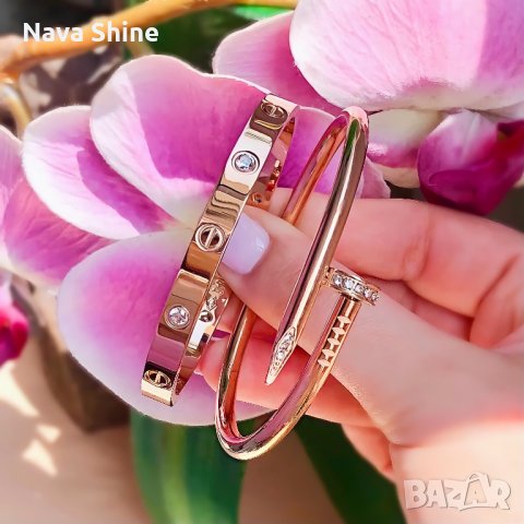 Гривни Cartier / Гривна тип Пирон Just Un Clou и Белезник Love Bracelet, снимка 3 - Гривни - 34274595