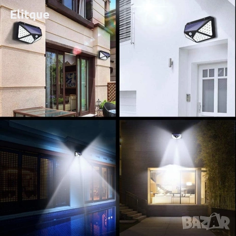 10бр. Сензорен соларен прожектор CL-100, снимка 6 - Соларни лампи - 53106463