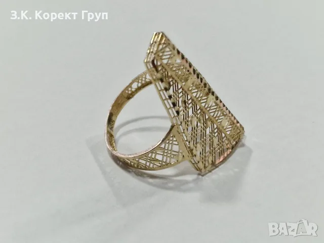 Дамски златен пръстен 14К / 1,96 гр, снимка 2 - Пръстени - 55712917