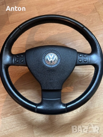 Vw кожен мултифункционален волан passat golf touran