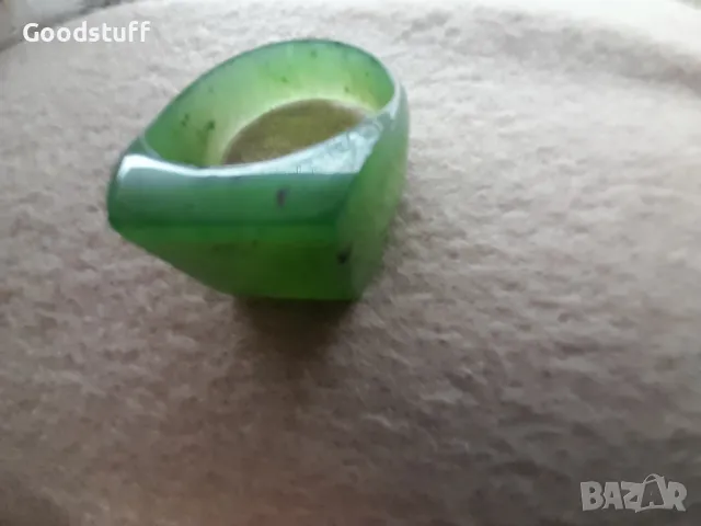 Пръстен от зелен нефрит, голям, 50 карата,

, снимка 11 - Пръстени - 48652662