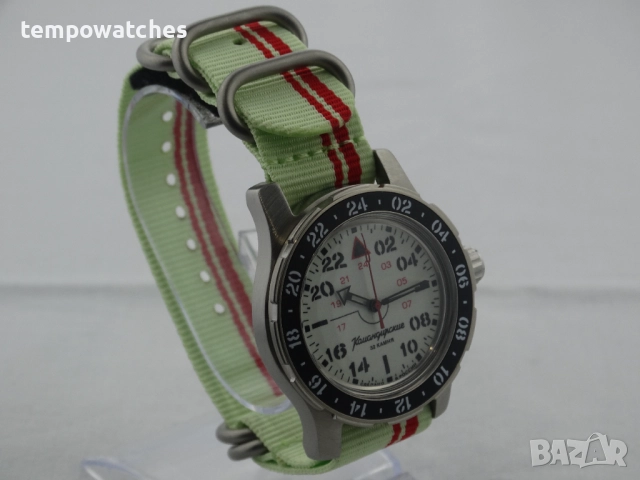 ВОСТОК КОМАНДИРСКИЕ АВТОМАТИЧЕН- 24 часа- FULL LUME ref: 18011Б, снимка 13 - Мъжки - 52326966