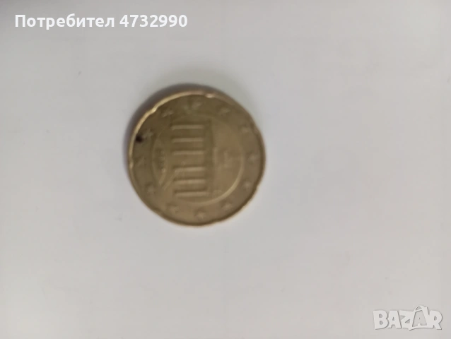 20 евро цента от 2002 г, снимка 2 - Колекции - 53415418