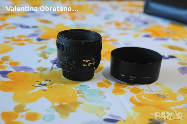 Обектив Nikon AF-S NIKKOR 50 1.8G, снимка 2 - Обективи и филтри - 55767958