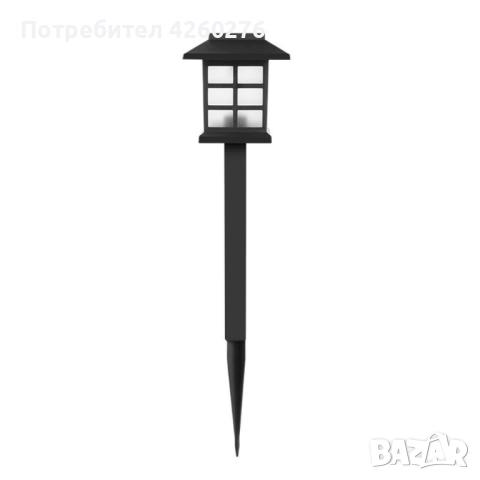 Комплект от 6 броя соларни LED лампи за двор и градина / Височина на соларната LED лампа: 27 см., снимка 6 - Външни лампи - 52458084