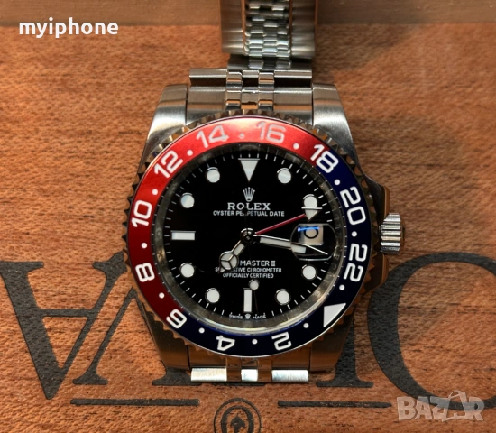 Луксозен Мъжки Часовник ROLEX, снимка 14 - Мъжки - 53434389