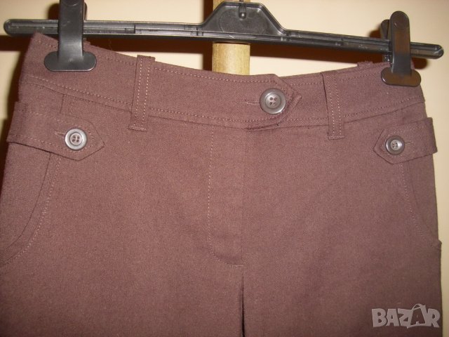 Дамски панталон със 7/8 дължина - H&M - кафяв, снимка 4 - Панталони - 40566442